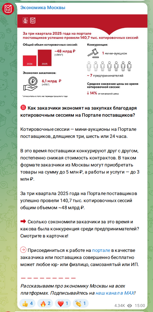 Скриншот поста