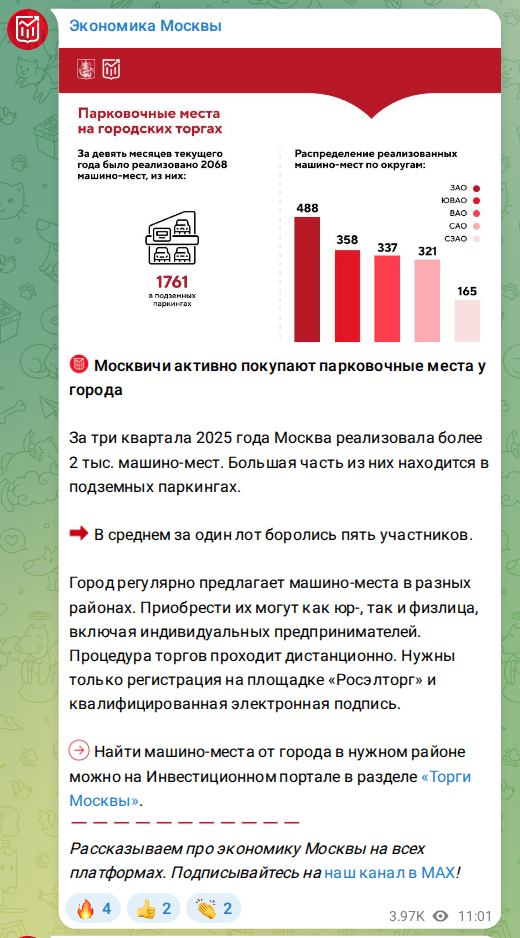 Скриншот поста