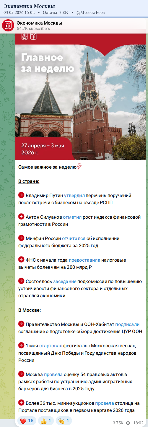 Скриншот поста