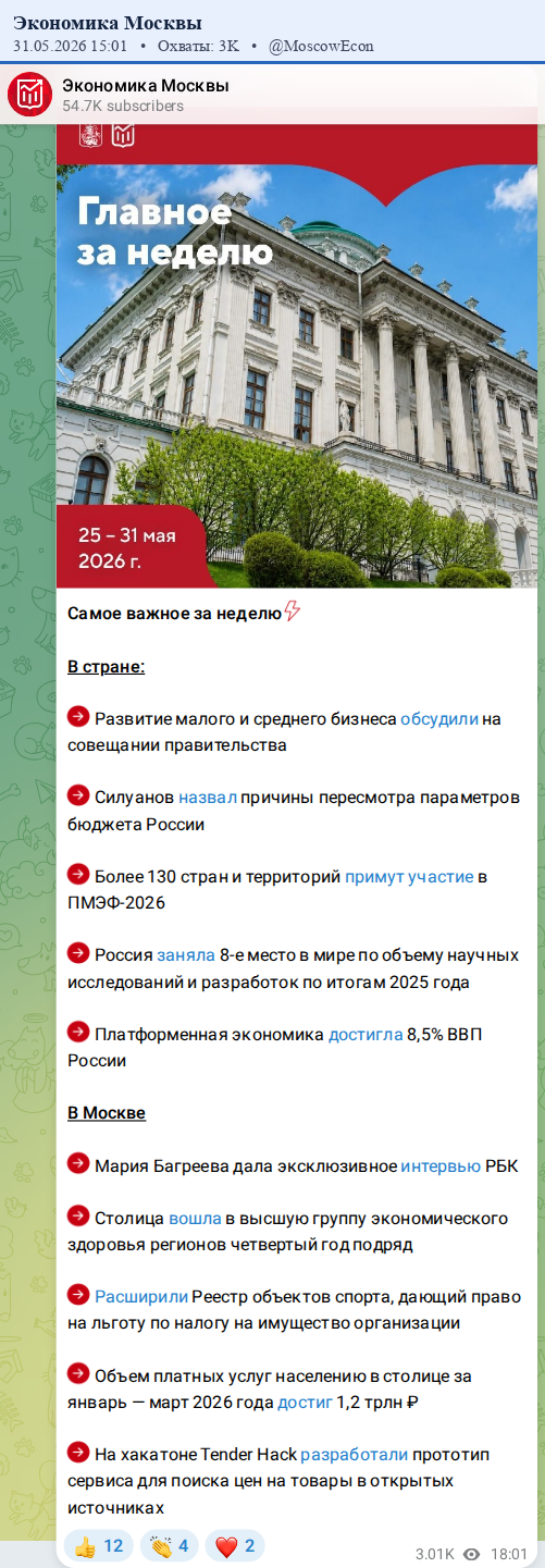 Скриншот поста
