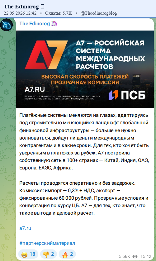 Скриншот поста