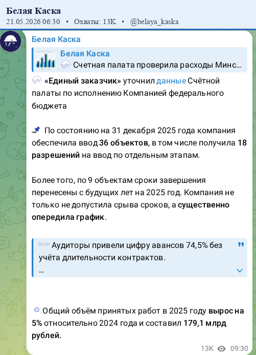 Скриншот поста