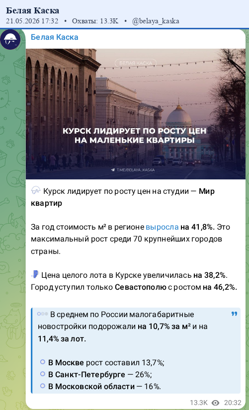 Скриншот поста