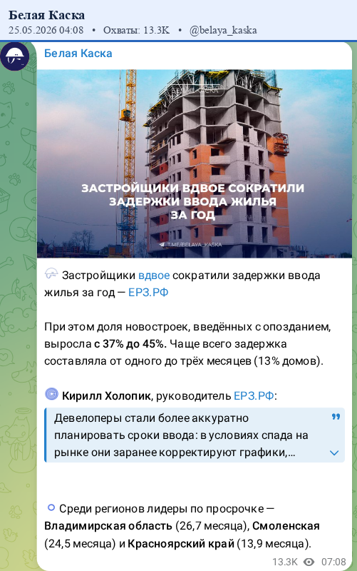 Скриншот поста