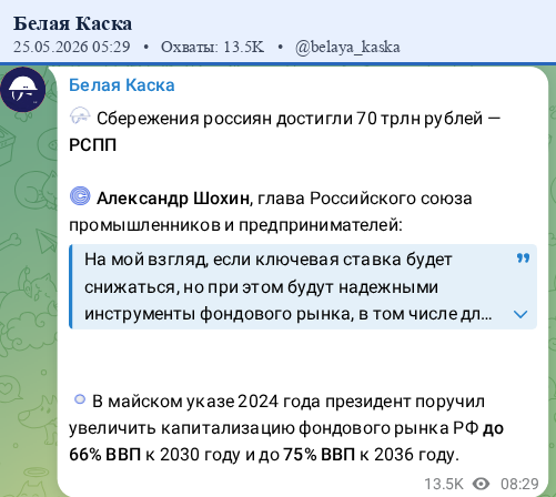 Скриншот поста