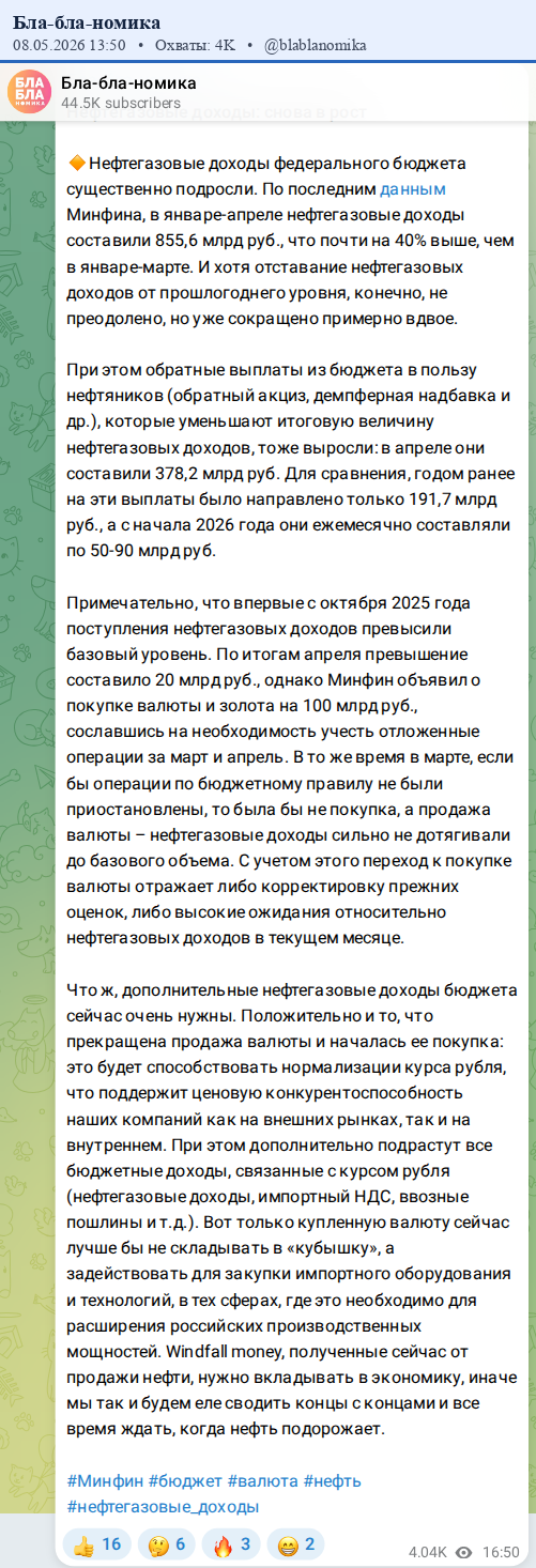 Скриншот поста
