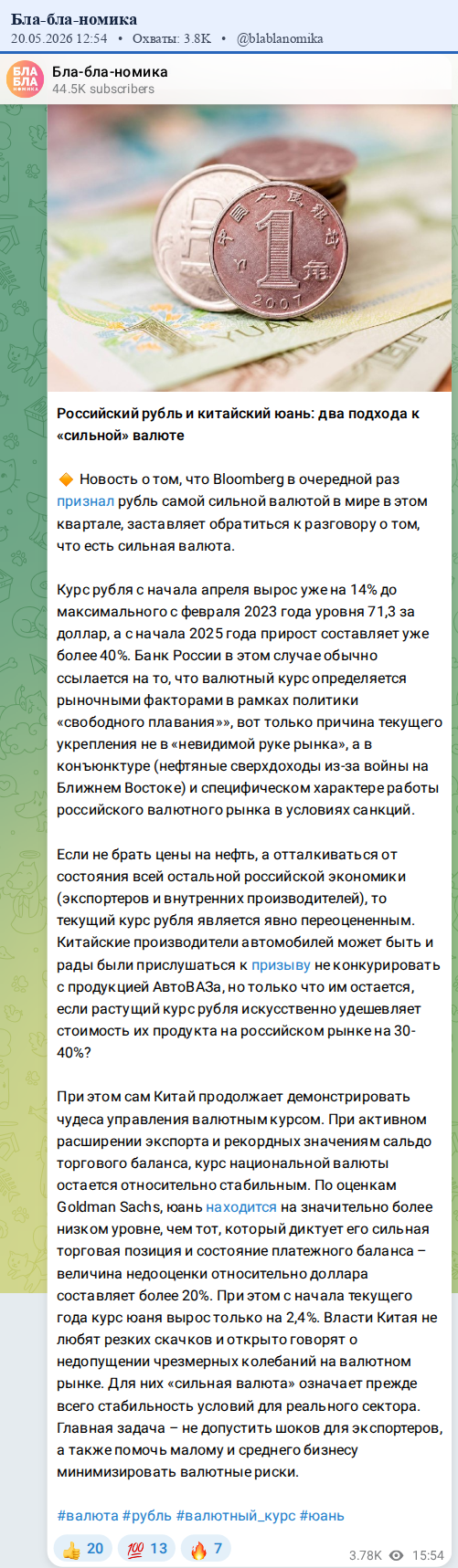 Скриншот поста