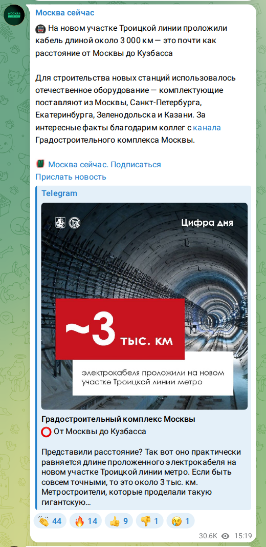 Скриншот поста