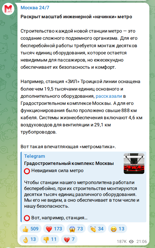 Скриншот поста