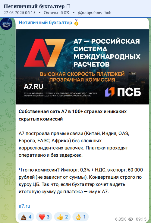 Скриншот поста