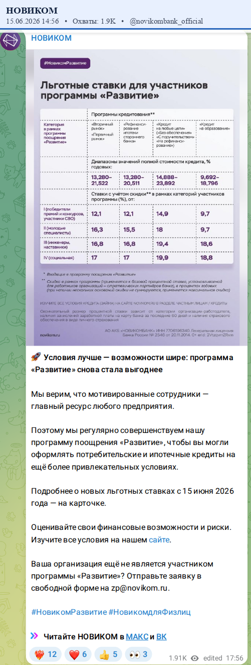 Скриншот поста