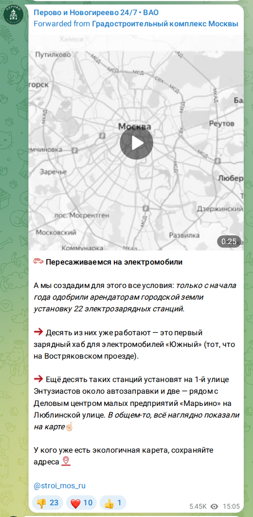 Скриншот поста
