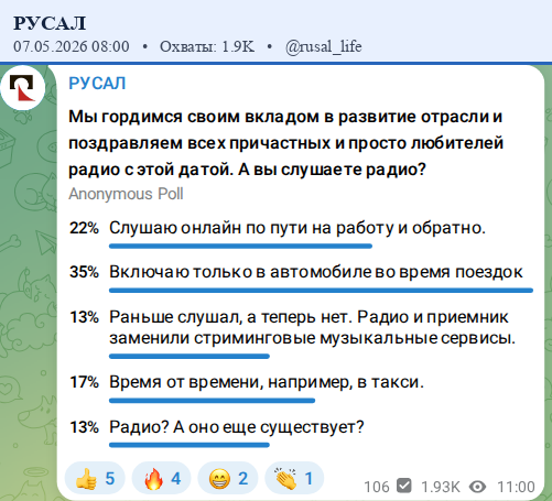 Скриншот поста
