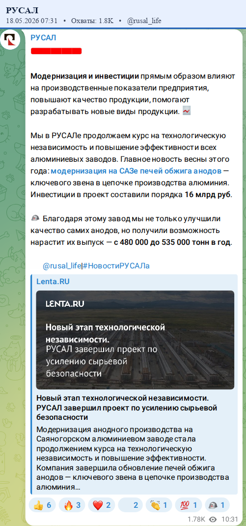 Скриншот поста