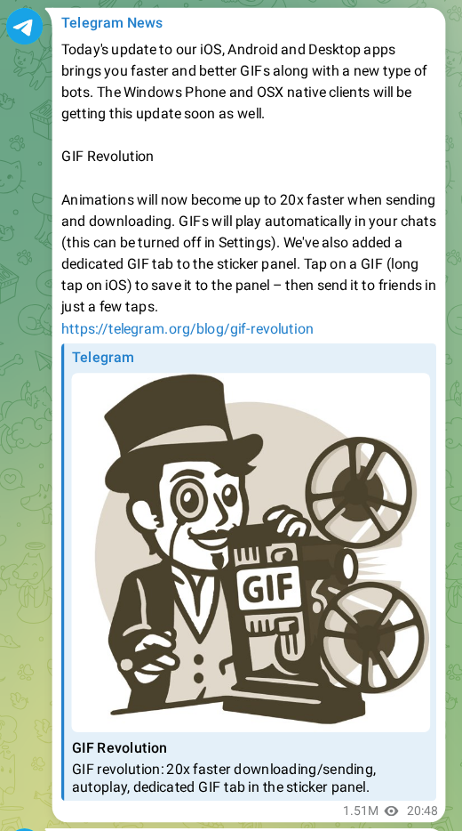 Скриншот поста